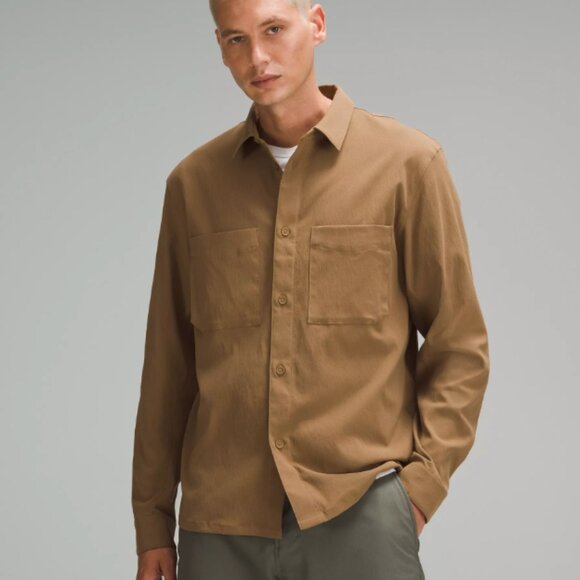 lululemon athletica Other - Lululemon Relaxed-Fit Long-Sleeve Button-Up Shirt - Medium - Color: Allspice